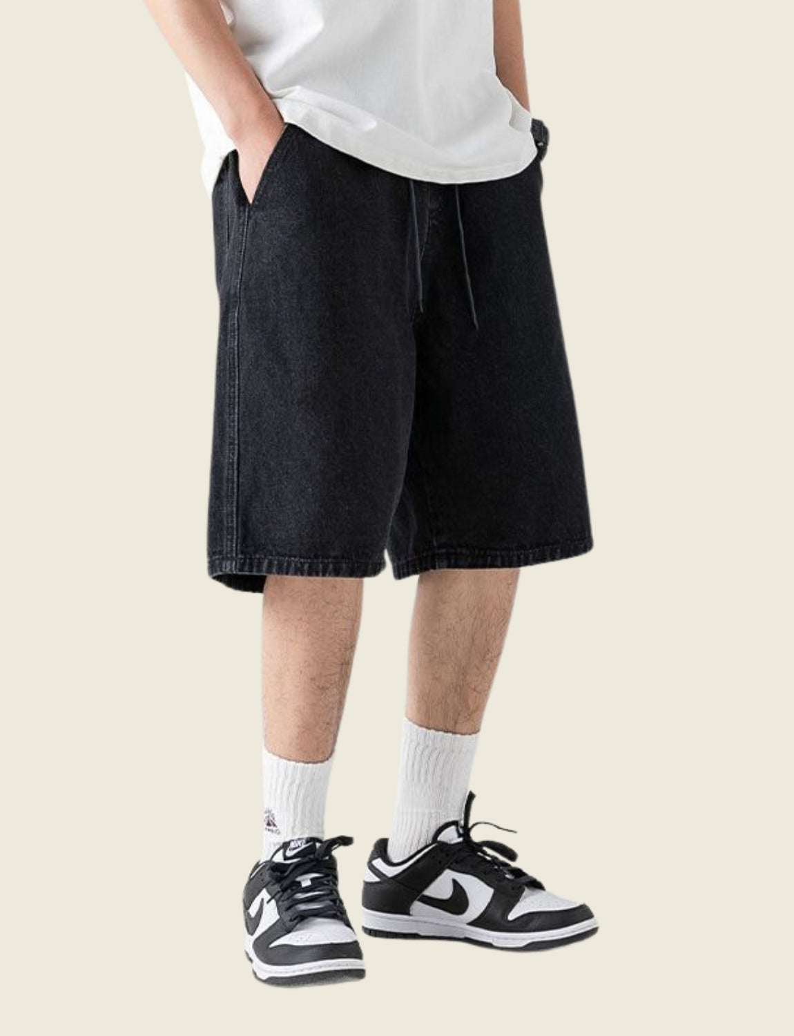 FSW® Casual Elastic-Waist Skater Shorts