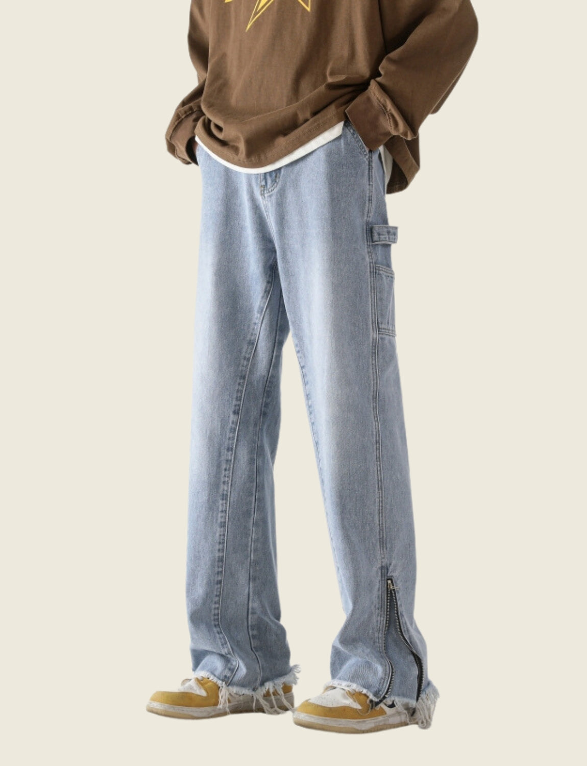 FSW® Straight Neutral Zip Denim Jeans