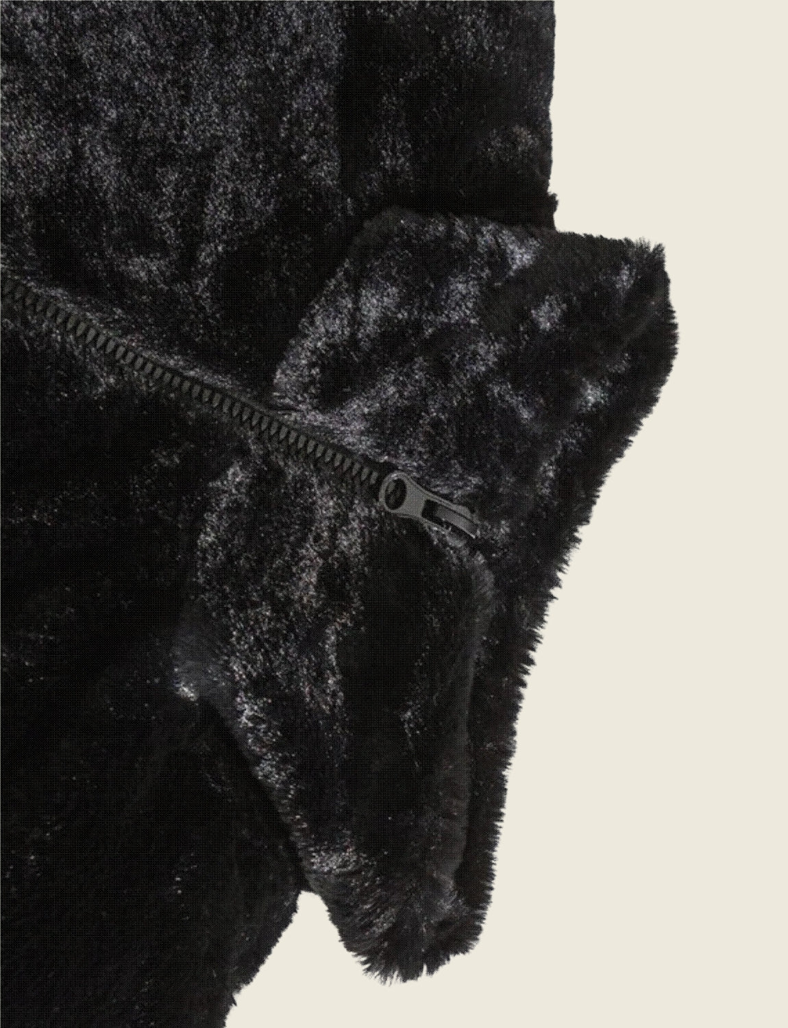 FSW® Heavy loose Black Fur Jacket