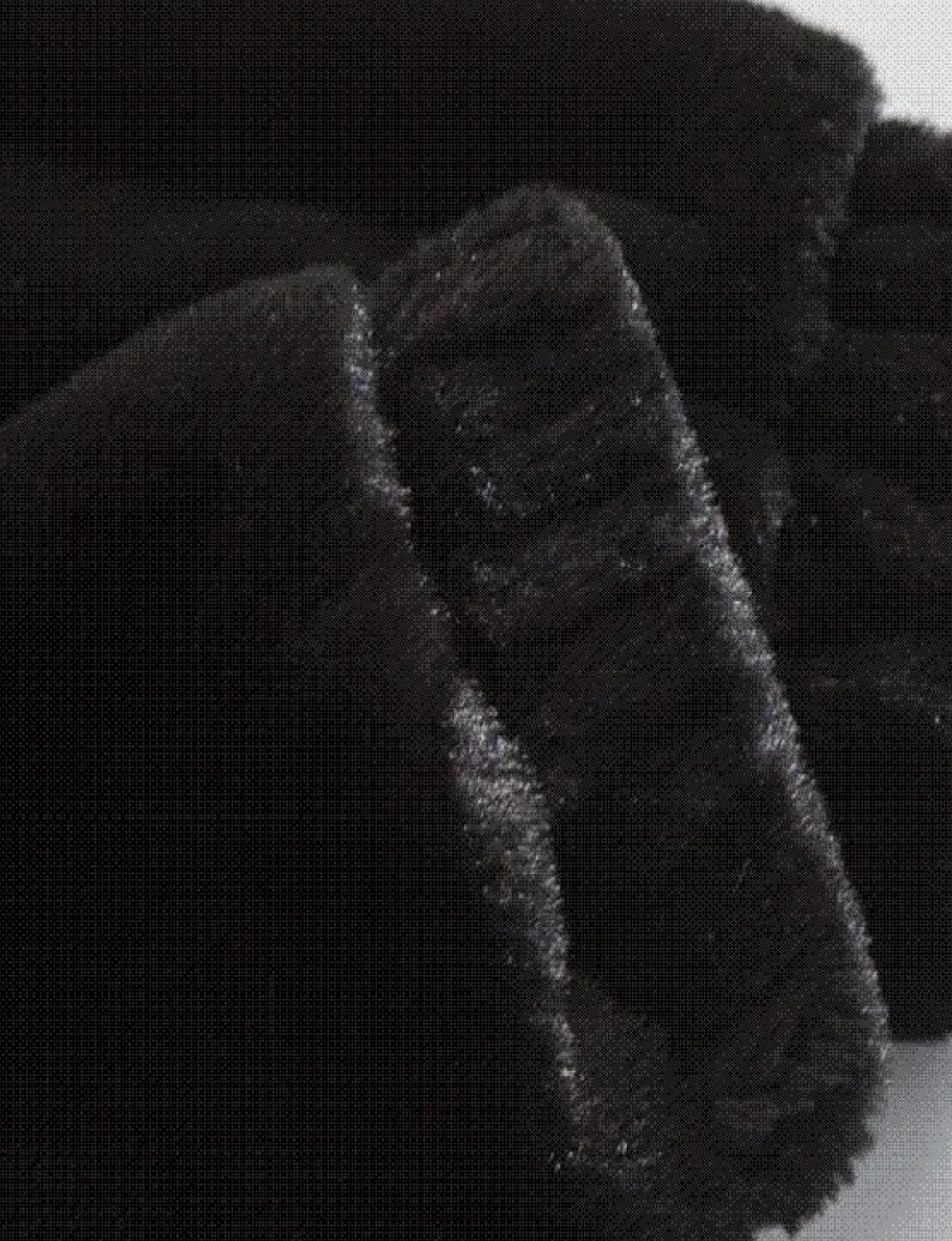 FSW® Heavy loose Black Fur Jacket