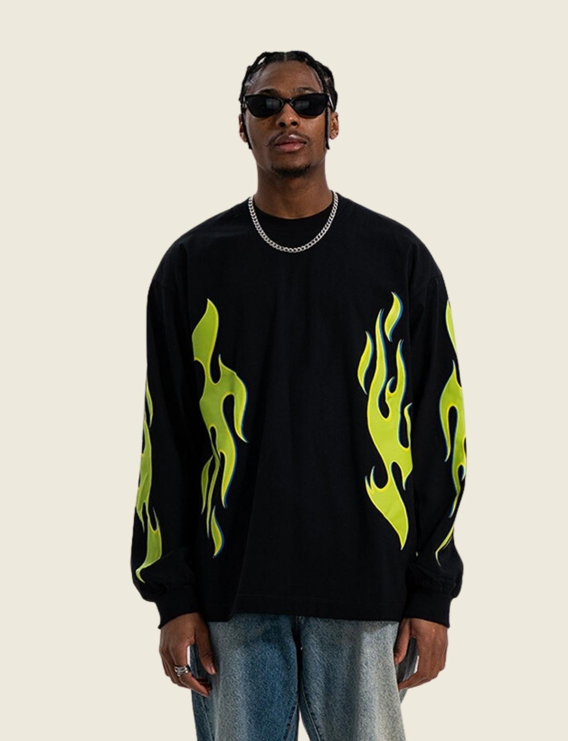 FSW® Green Flame Light Sweater