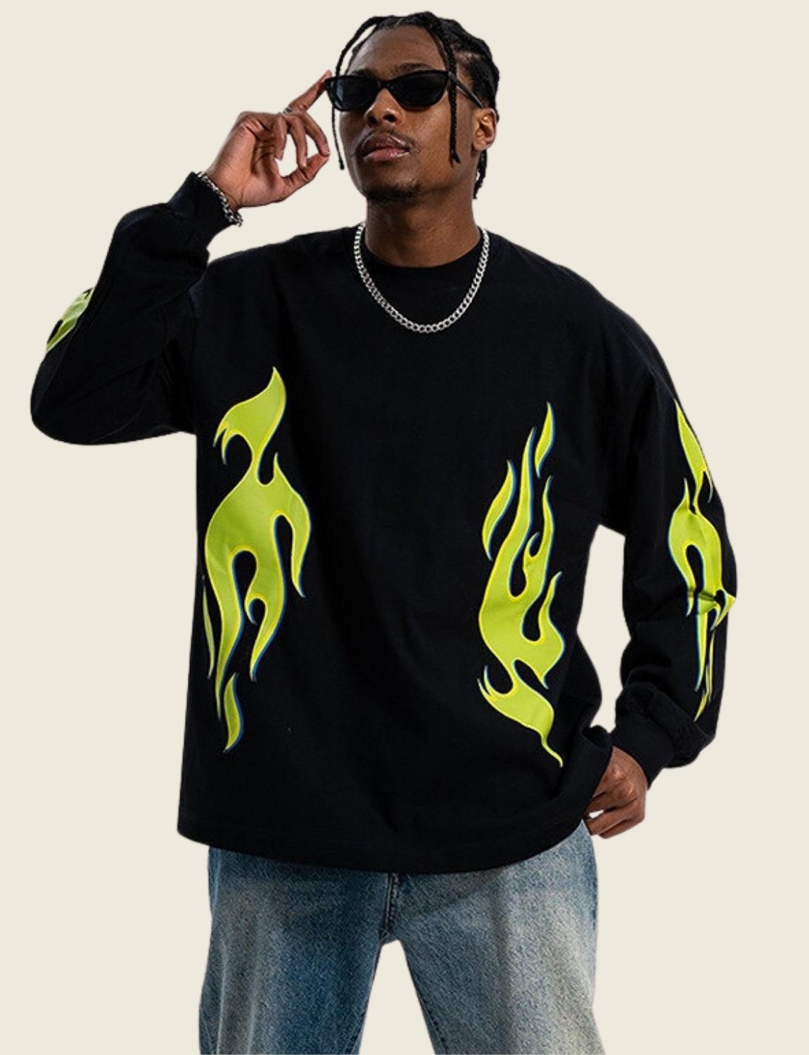 FSW® Green Flame Light Sweater