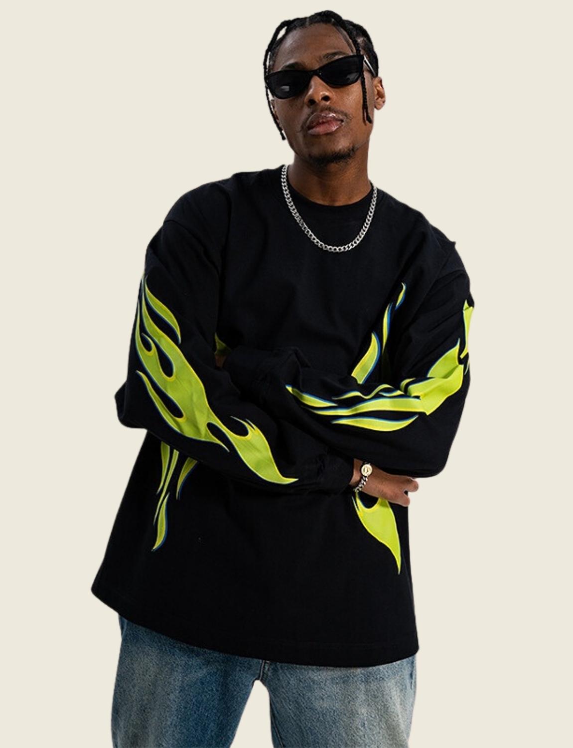 FSW® Green Flame Light Sweater