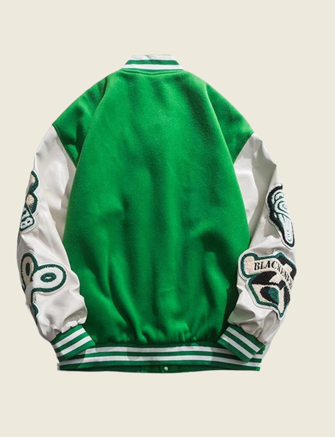 FSW® Men Retro Green Varsity Jacket