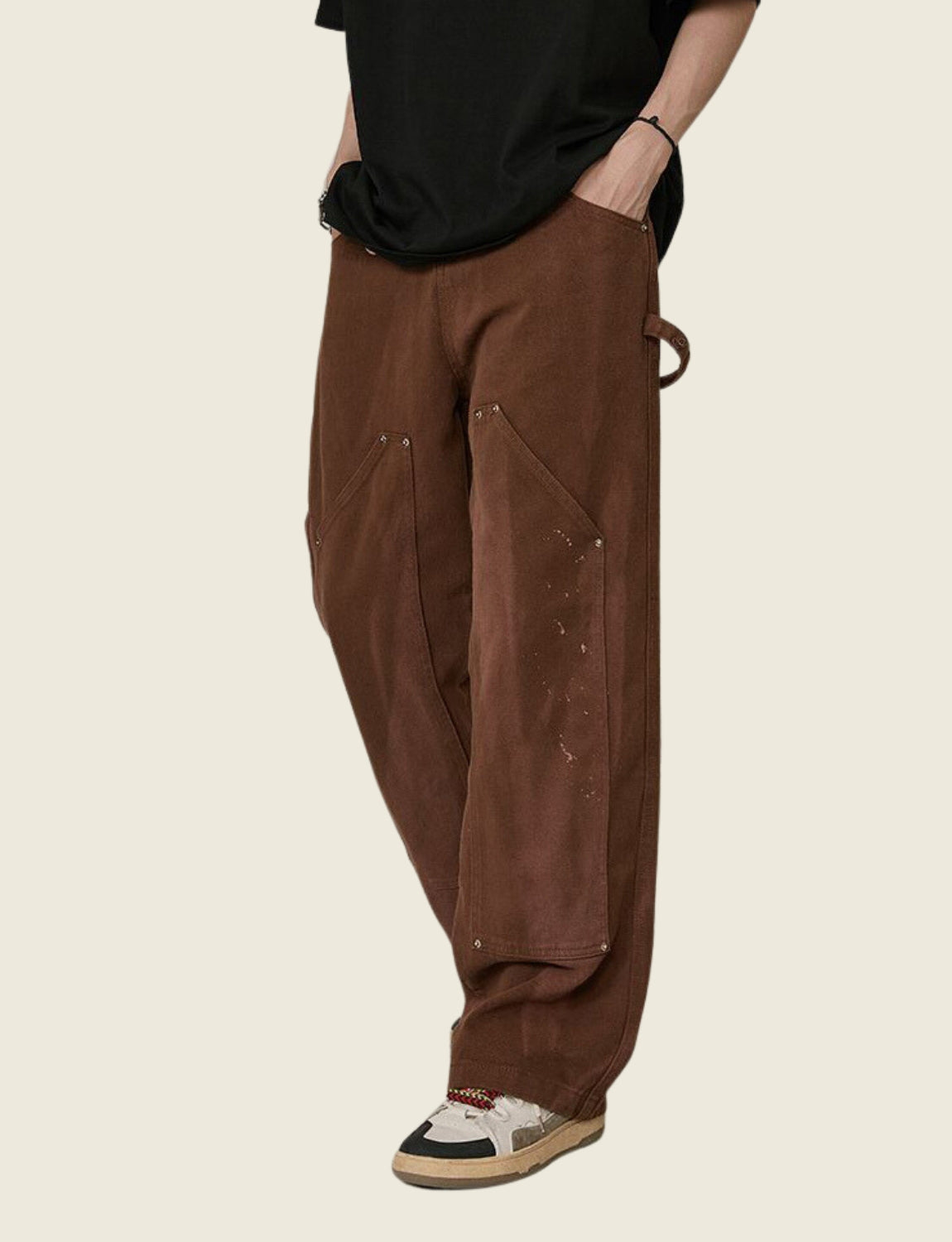 FSW® Brown Baggy Wide Cargo Pants