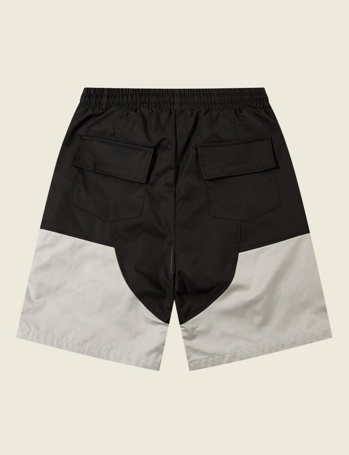FSW® Harajuku Drawstring Sport Splicing Pockets Shorts