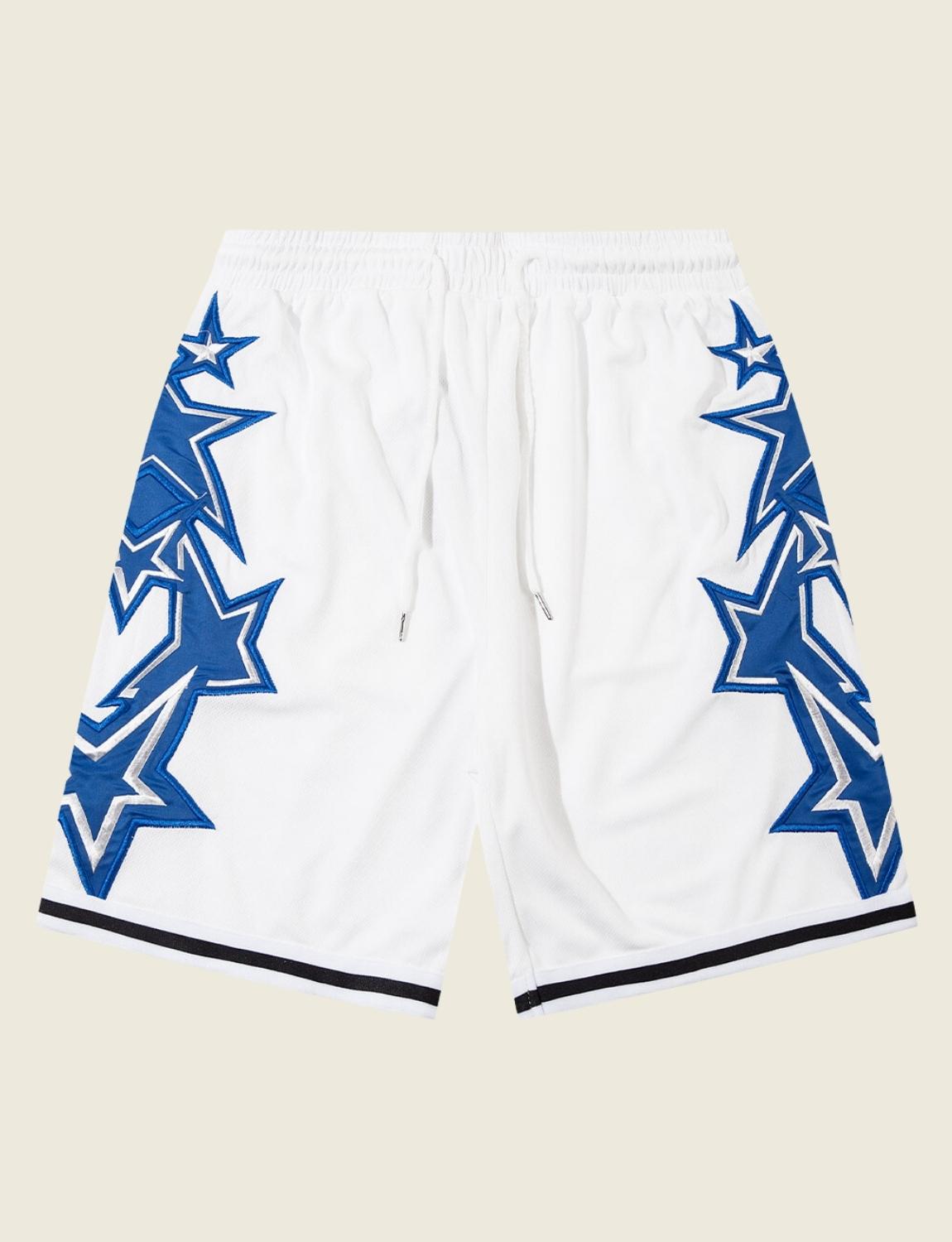 FSW® Embroidery Star Print Sport Shorts