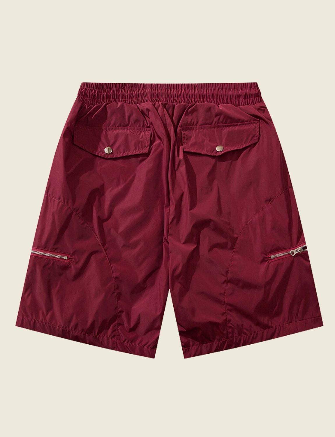 FSW® Elastic-waist Zip-pocket Shorts