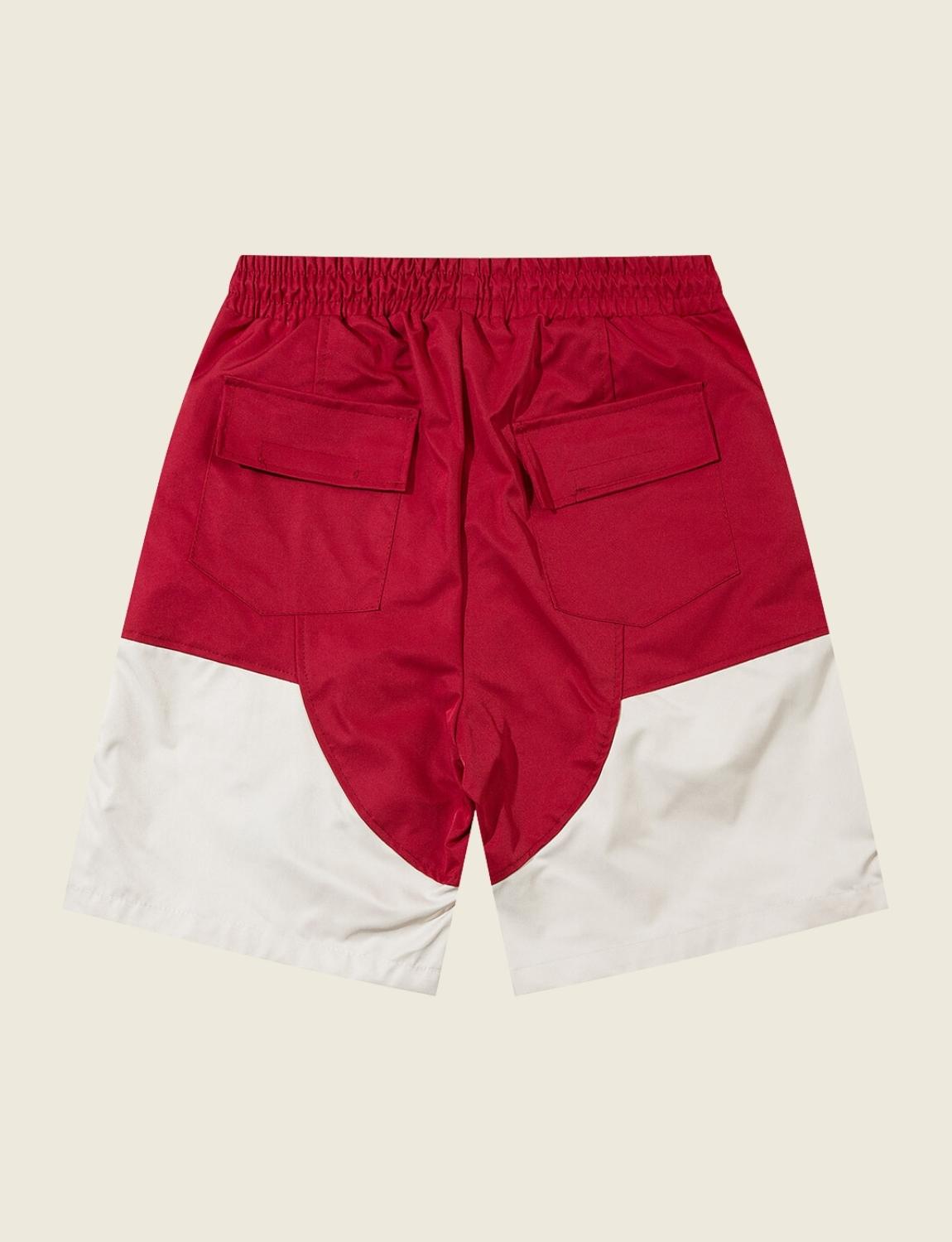 FSW® Harajuku Drawstring Sport Splicing Pockets Shorts