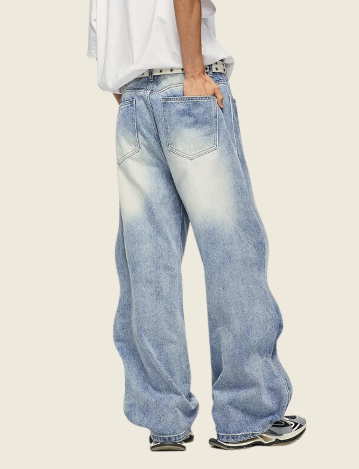 FSW® Baggy Boyfriend Washed-Denim Jeans