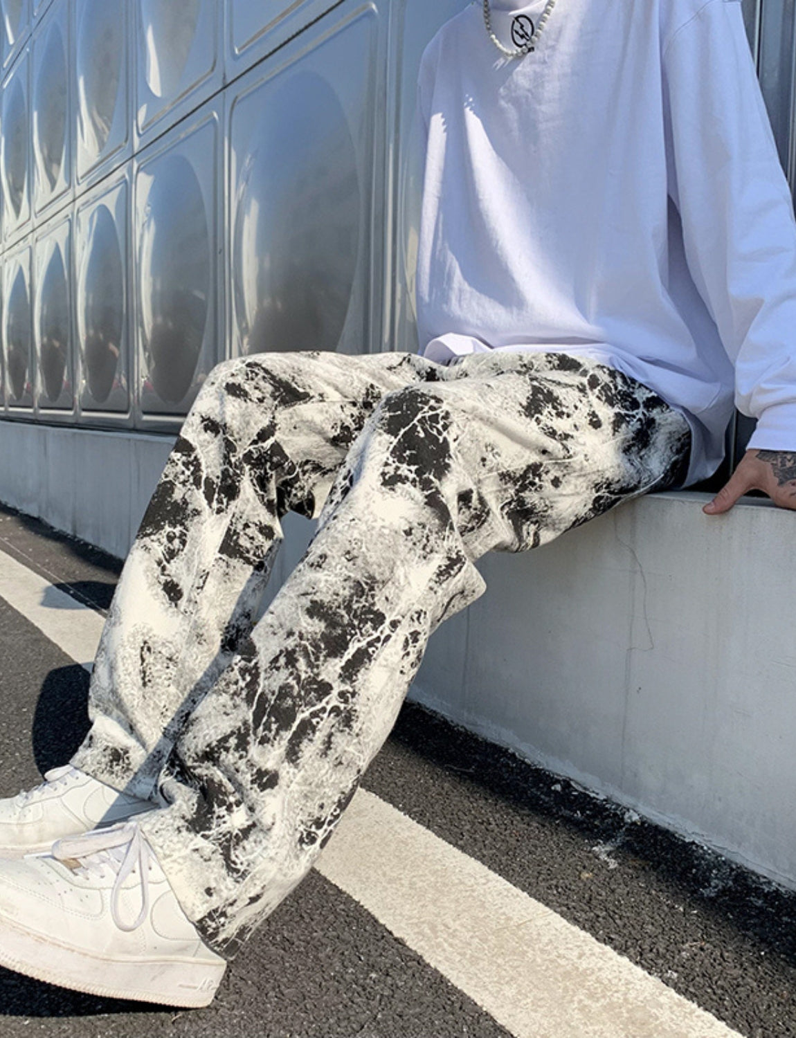 White hip best sale hop pants